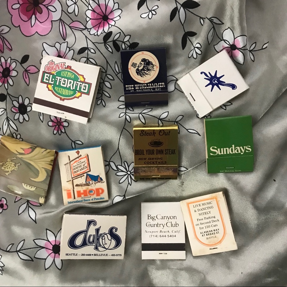 Vintage Collectible Matchbook Lot